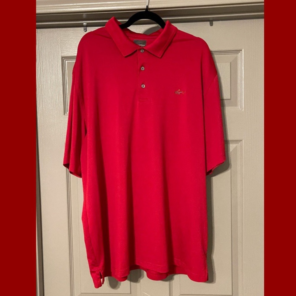 Greg Norman Performance Golf Polo - XXL - Red